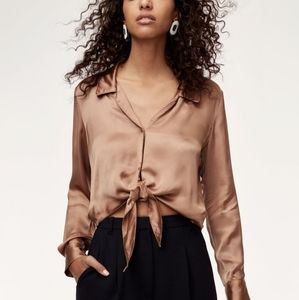 Wilfred Peaufiner Tie Front Blouse